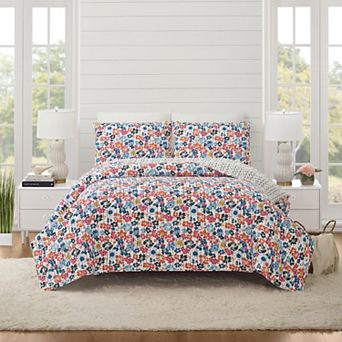Modern Heirloom Blossom Quilt Set with Shams