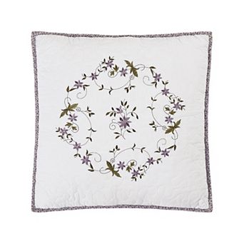Modern Heirloom Gwen Square Embroidered Throw Pillow