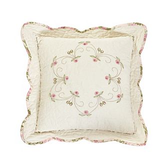 Modern Heirloom Felisa Square Embroidered Throw Pillow