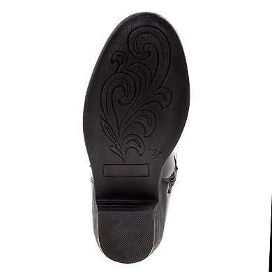 Kensie Girls' Floral Western Boots