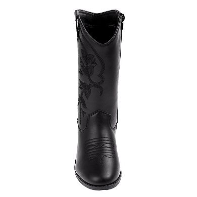 Kensie Girls' Floral Western Boots