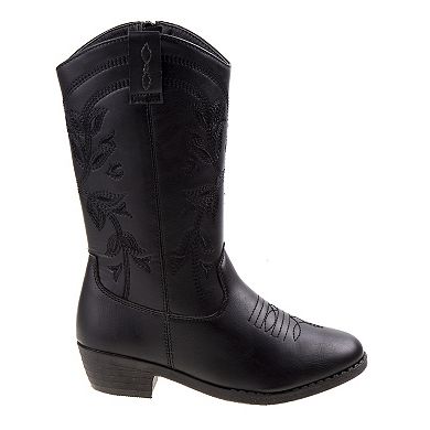 Kensie Girls' Floral Western Boots