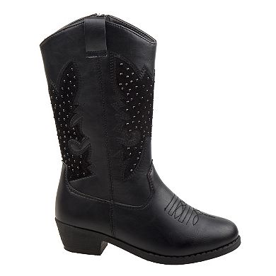 Kensie Girls' Studded Western Boots