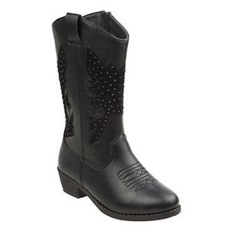Kensie Girls' Studded Western Boots