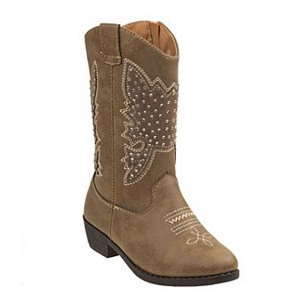 Kensie Girls' Studded Western Boots