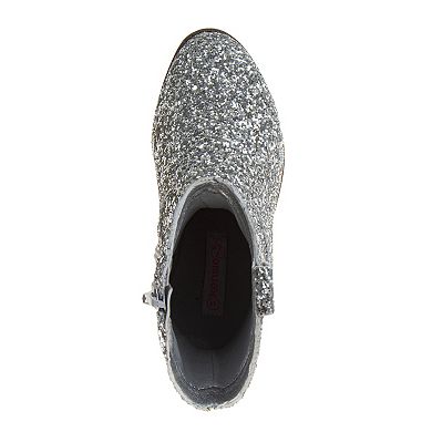 Kensie Girls' Glittery Western Boots