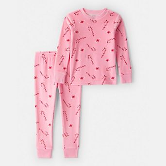 Toddler Girl Carter's Velour Long-Sleeve Pajama Top & Pajama Bottoms Set