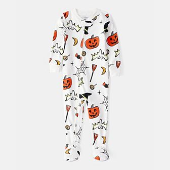 Baby Carter's One-Piece Halloween Print Snug Fit Footie Pajamas