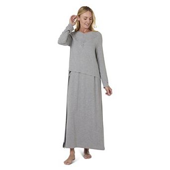 Women's Lace Trimmed Nursing Night Gown