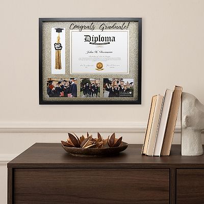 Congrats Graduate Diploma 3-Slot Photo Collage