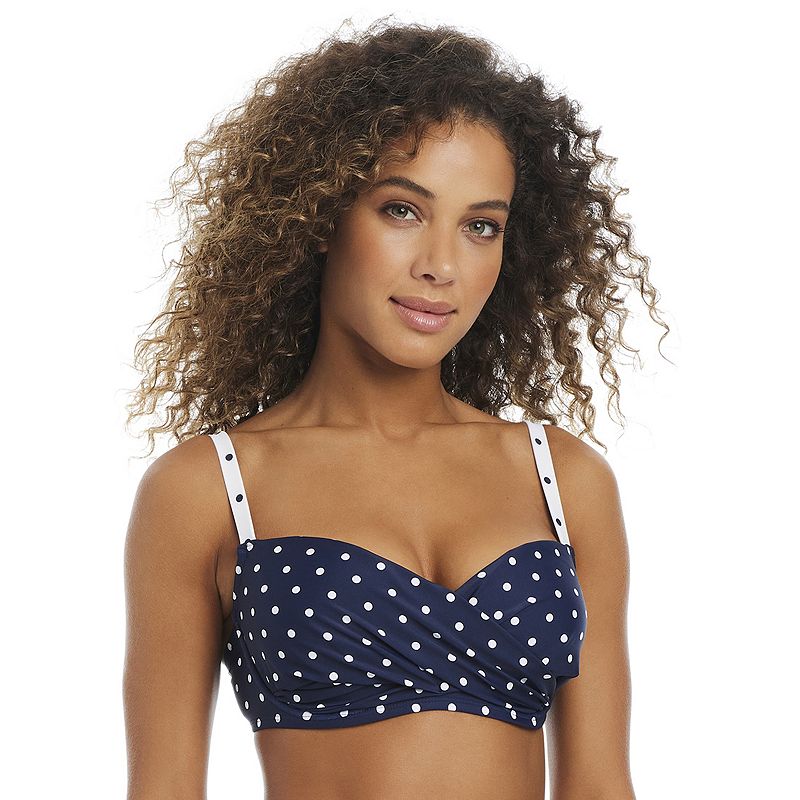 Women's Draper James Underwire Bikini Top, Size: Small, Dot