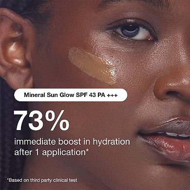 Mineral Sun Glow Broad Spectrum Sunscreen SPF 43 PA +++ with Peptides and Vitamin C