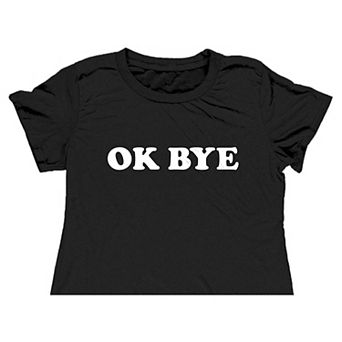 Women's Suburban Riot Ok Bye Graphic Crop Top