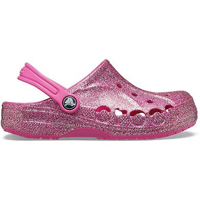 Crocs Baya Girls Glitter Clogs