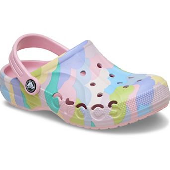 Crocs Baya Seasonal Printed Little & Big Kid Slip-On Clogs