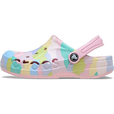 Crocs Baya Seasonal Printed Little & Big Kid Slip-On Clogs