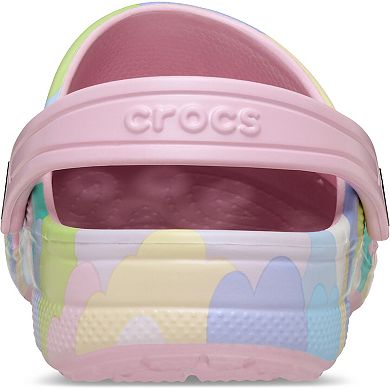 Crocs Baya Seasonal Printed Little & Big Kid Slip-On Clogs