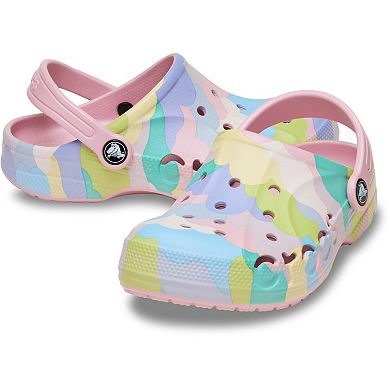 Crocs Baya Seasonal Printed Little & Big Kid Slip-On Clogs