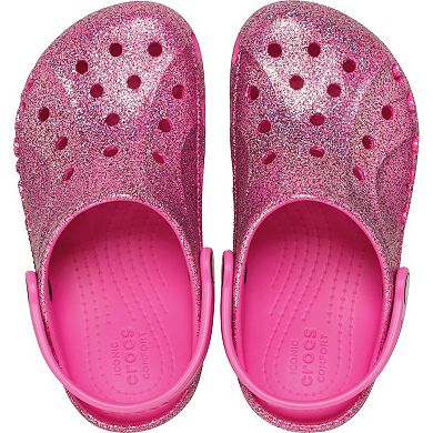 Crocs Baya Girls Glitter Clogs