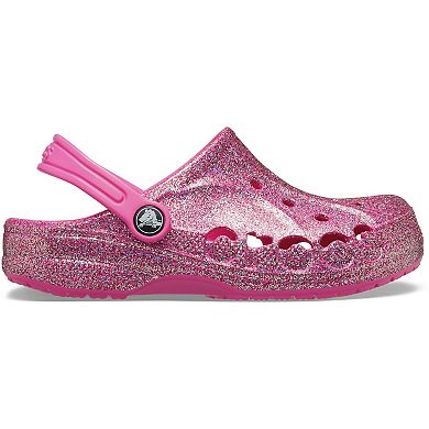 Crocs Baya Girls Glitter Clogs