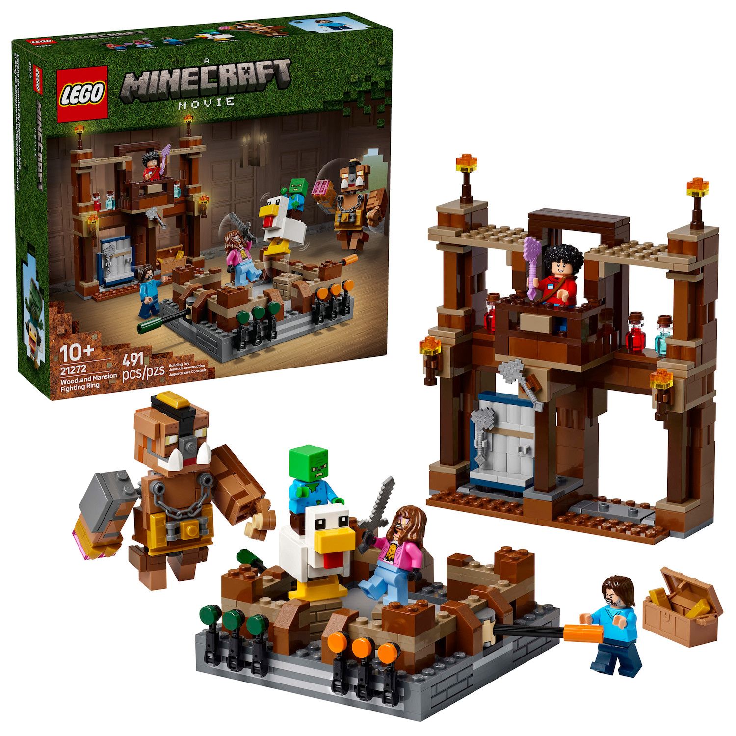 Детские конструкторы LEGO Minecraft Woodland Mansion Fighting Ring – 21272