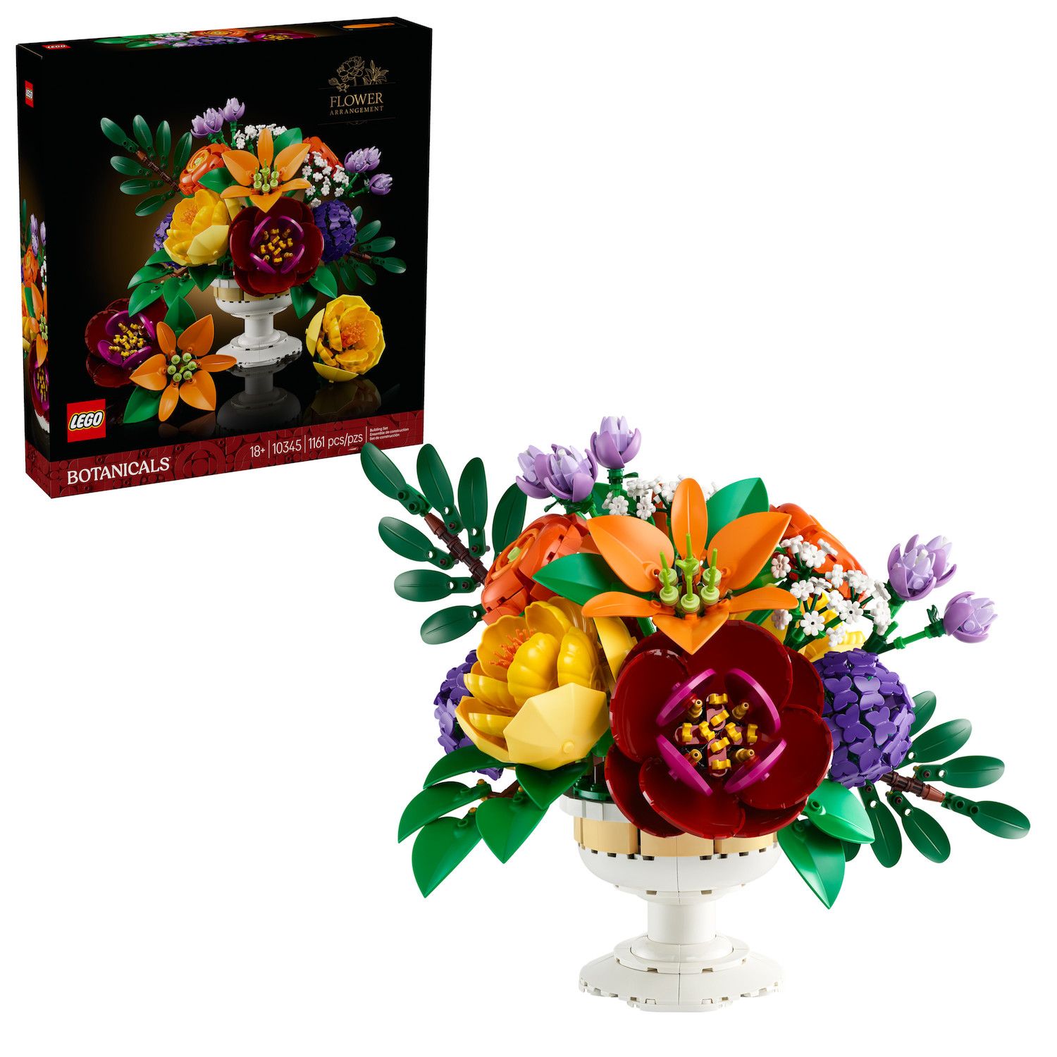 Детские конструкторы LEGO Botanicals Flower Arrangement 10345 Building Kit (161 Pieces)