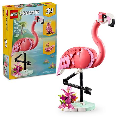 Детские конструкторы LEGO Creator 3-in-1 Wild Animals: Pink Flamingo – 31170