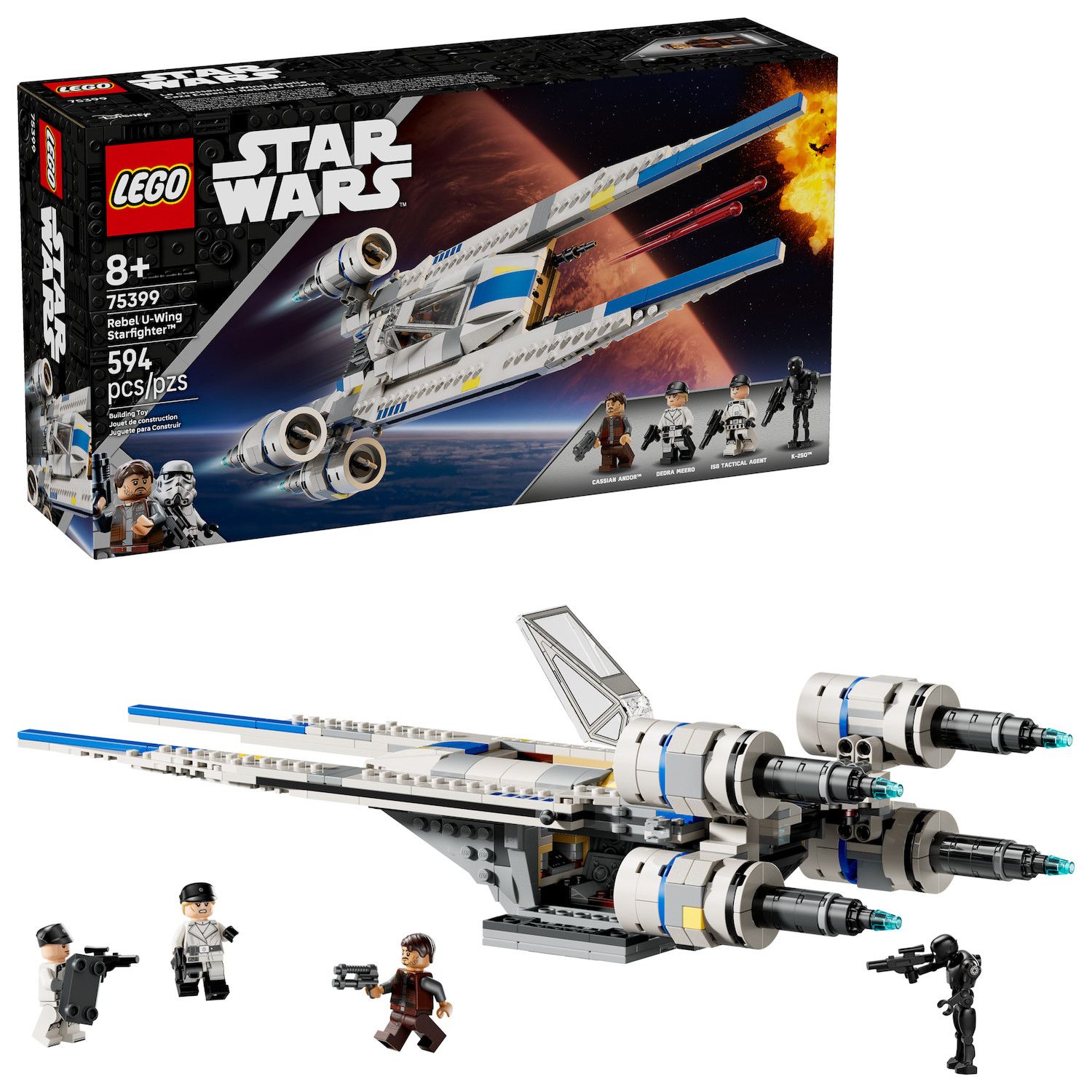 Детский конструктор LEGO Star Wars Rebel U-Wing Starfighter 75399 Building Kit (594 Pieces) — фото 1
