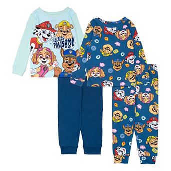 Toddler Paw Patrol "Pups Rule" 4 pc Pajama Tops & Pajama Bottoms Set