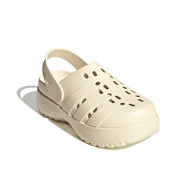 ◆ ADIDAS ◆ Adilette Platform Clog Core White adidas Adilette Platform Clog - Women's - Free Shipping | DSW