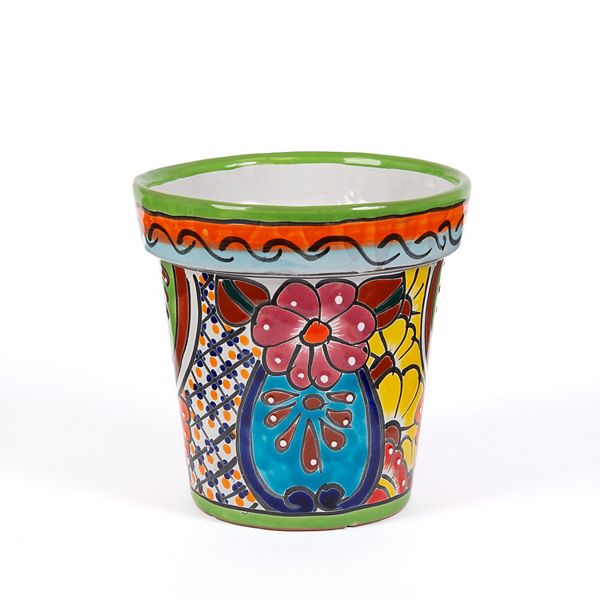 Gerson 7-in. Talavera Pot - Citrus Multi