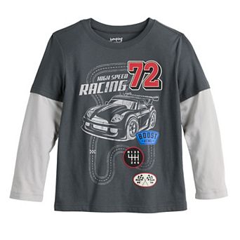 Boys 4-12 Jumping Beans® Long Sleeve Skater Tee