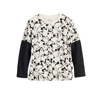 Boys 4-12 Jumping Beans® Long Sleeve Ghost Skater Graphic Tee