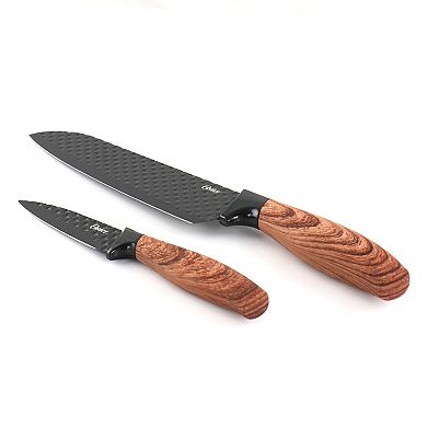 Gunderson 2 Piece Black Stainless Steel Cutlery Set