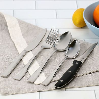 Stonington 20 Piece Flatware Set with Steak Knives in Polished Stainless Steel