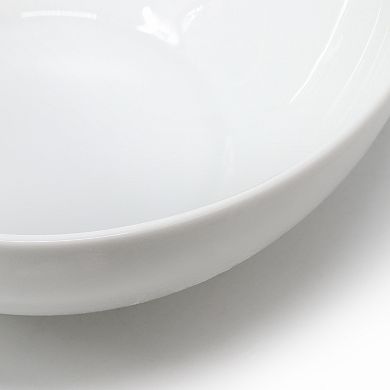 Olstead 8 Piece 5.5 Inch Tempered Opal Glass Bowl Set in White