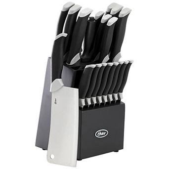 Lindbergh 22 pc Stainless Steel Cutlery Set with Storage Block in Black