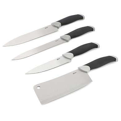 Lindbergh 22 Piece Stainless Steel Cutlery Set with Storage Block in Black