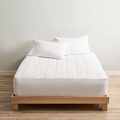 Twin Size Electric Water Resistant Heated Mattress Pad with Dual Digital Controllers