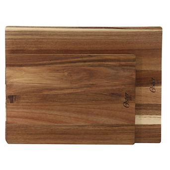 Thornwood 2 pc 16 Inch and 13 Inch Acacia Wood Cutting Board Set