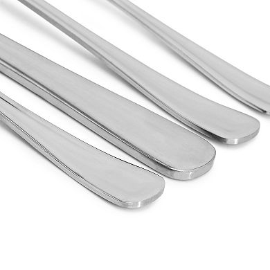 Macmillan 20 Piece Stainless Steel Flatware Set with Steak Knives