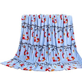 Ornaments Plush Decorative Christmas Machine Washable Throw