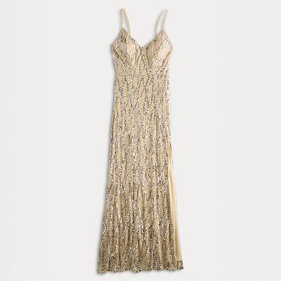jump apparel gold dress Jump Junior's Glitter Bodycon Dress Navy Size Medium