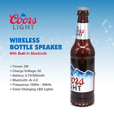 Coors Light Bluetooth Bottle Speaker with Acrylic Case