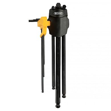 Mount 18PCS Extra Long Arm Ball End Hex Key Allen Wrench Set, Metric/SAE