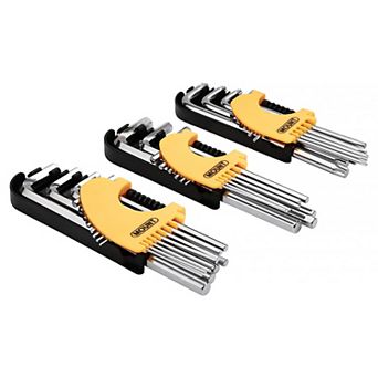 Mount 30 pc Long Arm Hex Key Allen Wrench Set, Metric/SAE/Torx