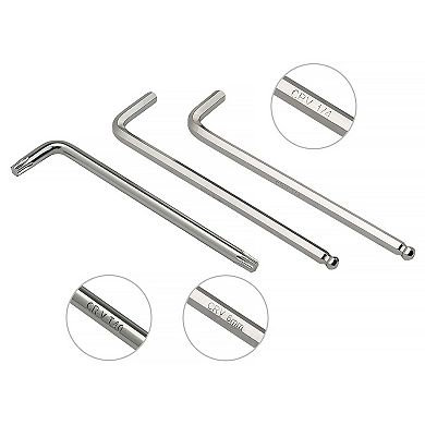 Mount 30PCS Long Arm Ball End Hex Key Allen Wrench Set, Metric/SAE/Torx