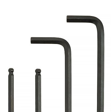 Mount 18PCS Long Arm Ball End Hex Key Allen Wrench Set, Metric/SAE