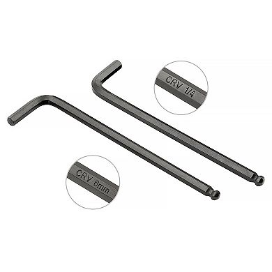 Mount 18PCS Long Arm Ball End Hex Key Allen Wrench Set, Metric/SAE