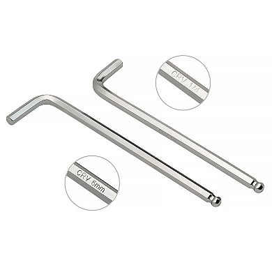 Mount 21PCS Long Arm Ball End Hex Key Allen Wrench Set, Metric/SAE